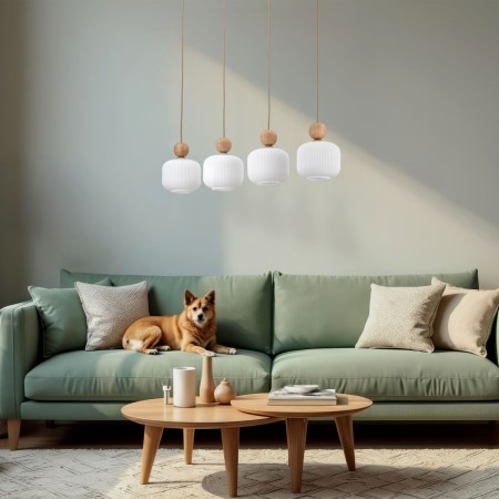 Lampa wisząca TK-Lighting BALLO TKL11051 kolor - biały styl Glamour