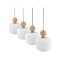 Lampa wisząca TK-Lighting BALLO TKL11051 kolor - biały styl Glamour