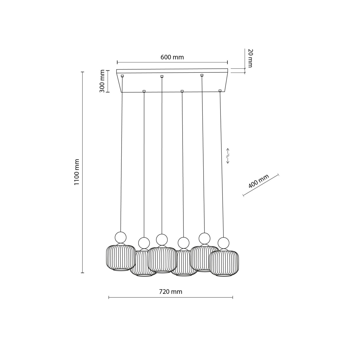 Lampa wisząca TK-Lighting BALLO TKL11052  Lampa sufitowa kolor - sabia - biały styl Glamour