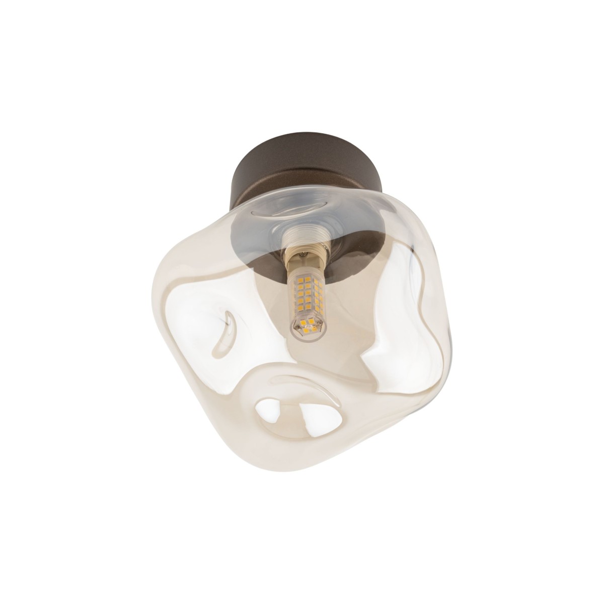 Kinkiet TK-Lighting LAVA TKL11034 kolor - brązowy - koniak styl Glamour