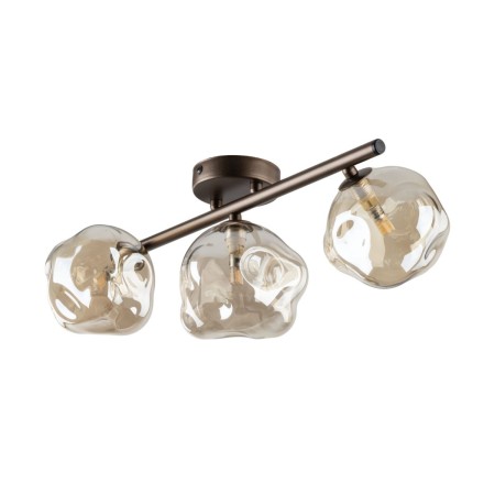 Lampa sufitowa TK-Lighting LAVA TKL11035 kolor - brązowy - koniak styl Glamour