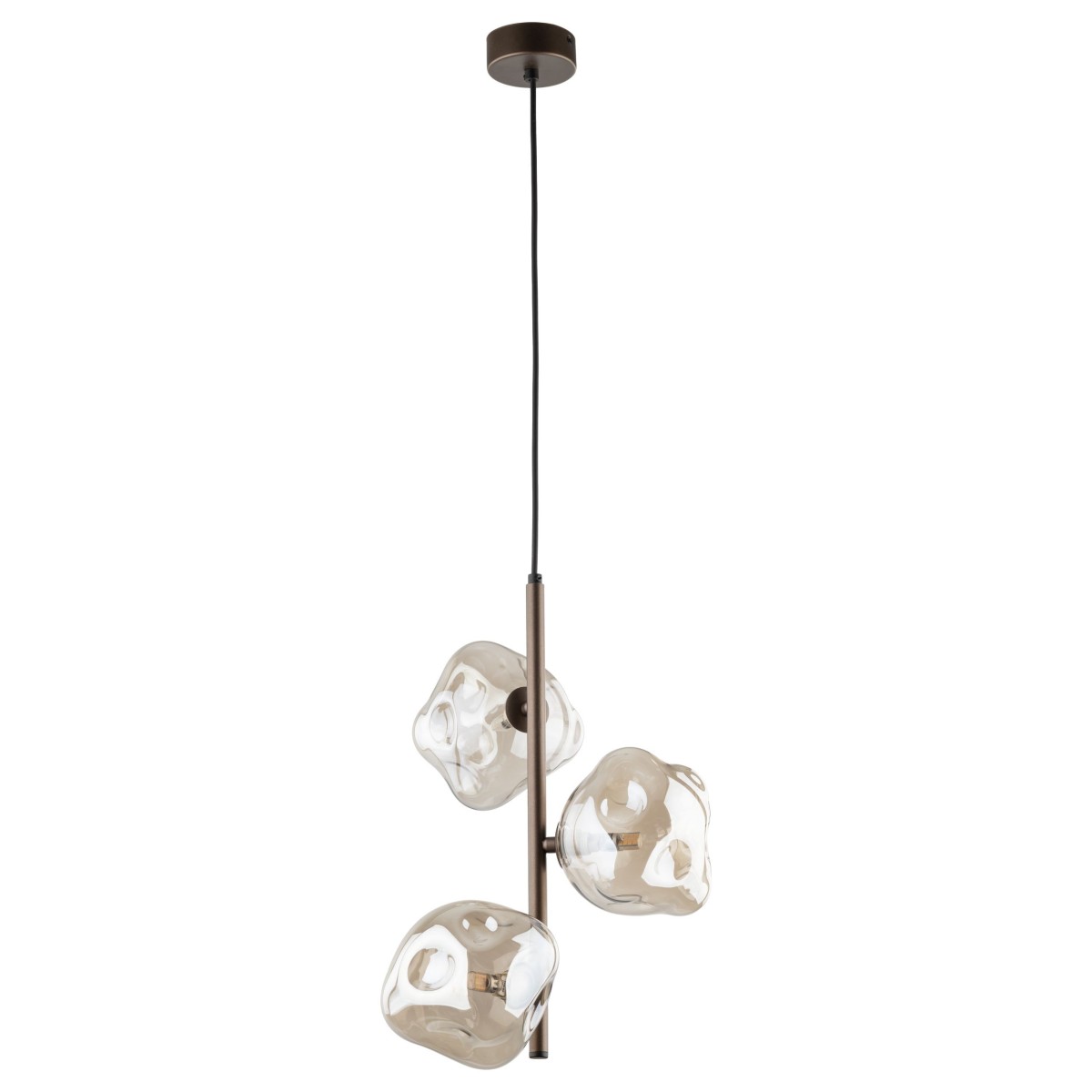 Lampa wisząca TK-Lighting LAVA TKL11036  Lampa sufitowa kolor - brązowy - koniak styl Glamour