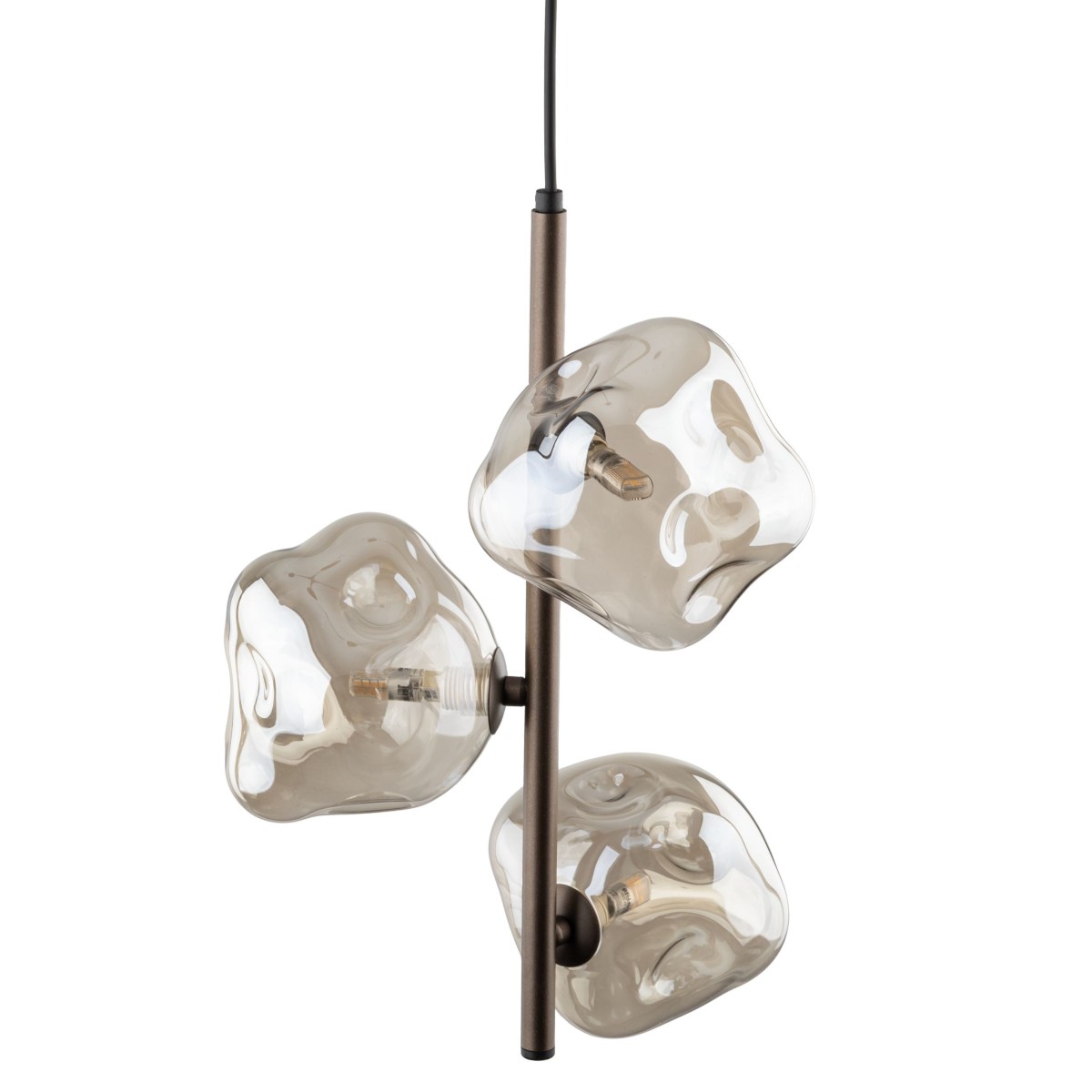 Lampa wisząca TK-Lighting LAVA TKL11036  Lampa sufitowa kolor - brązowy - koniak styl Glamour