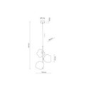 Lampa wisząca TK-Lighting LAVA TKL11036  Lampa sufitowa kolor - brązowy - koniak styl Glamour