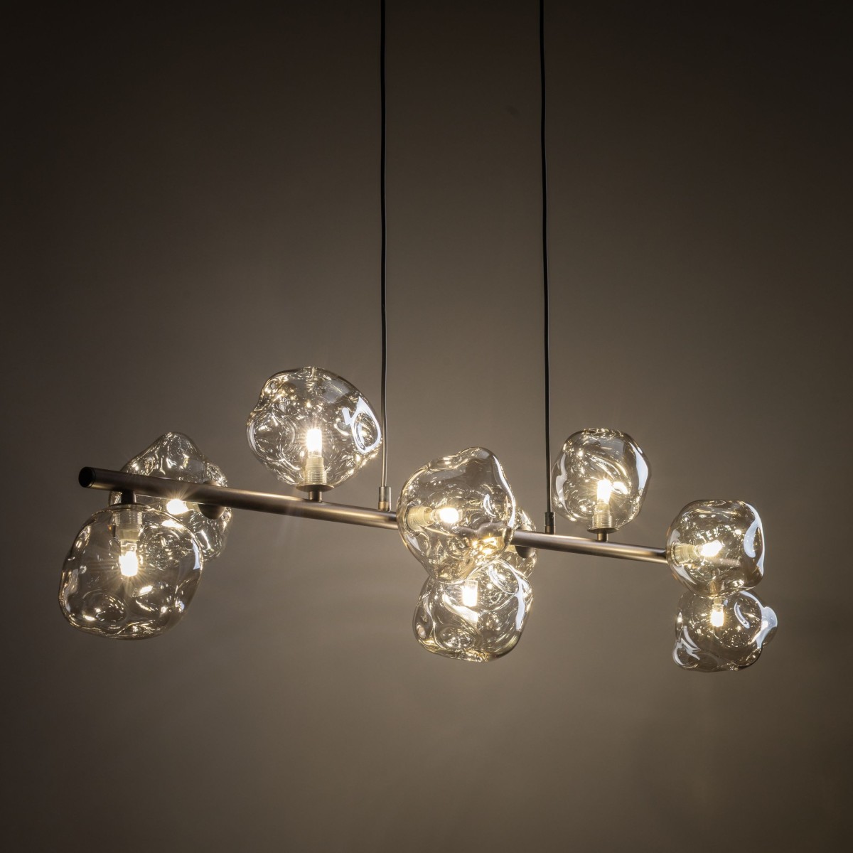 Lampa wisząca TK-Lighting LAVA TKL11037  Lampa sufitowa kolor - brązowy - koniak styl Glamour