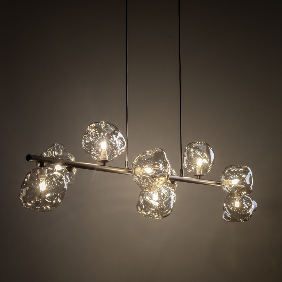 Lampa wisząca TK-Lighting LAVA TKL11037  Lampa sufitowa kolor - brązowy - koniak styl Glamour