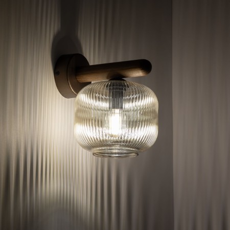 Kinkiet TK-Lighting SALVIA TKL11067 kolor - brązowy - koniak styl Klasyczny