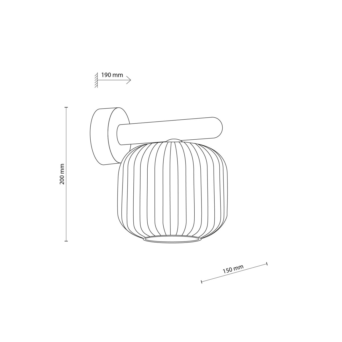 Kinkiet TK-Lighting SALVIA TKL11067 kolor - brązowy - koniak styl Klasyczny