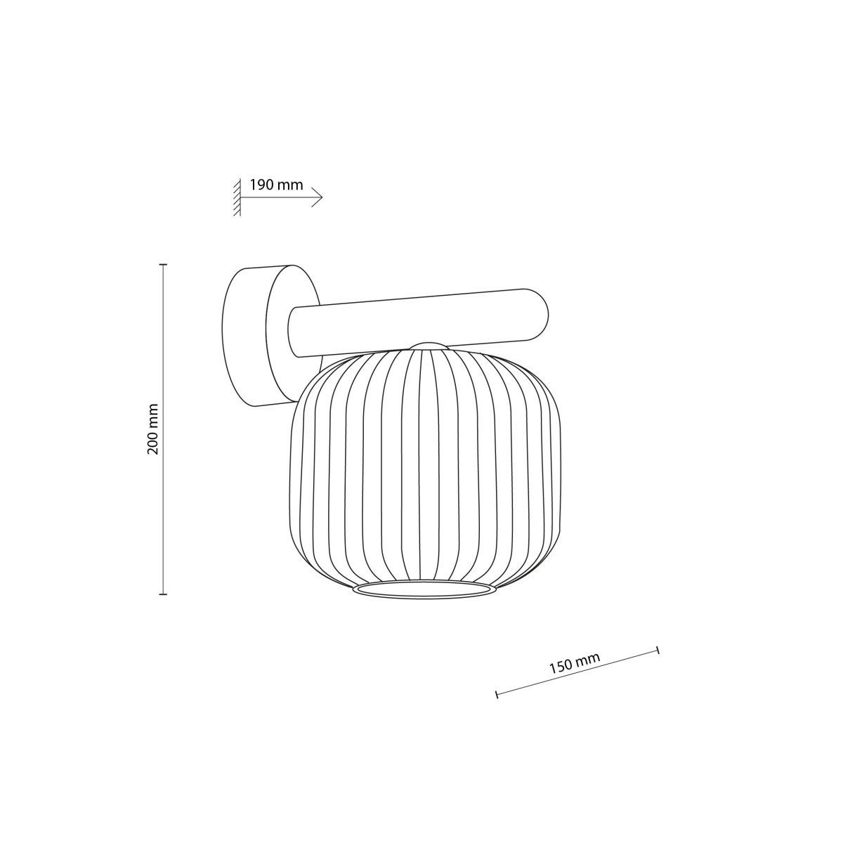 Kinkiet TK-Lighting SALVIA TKL11067 kolor - brązowy - koniak styl Klasyczny