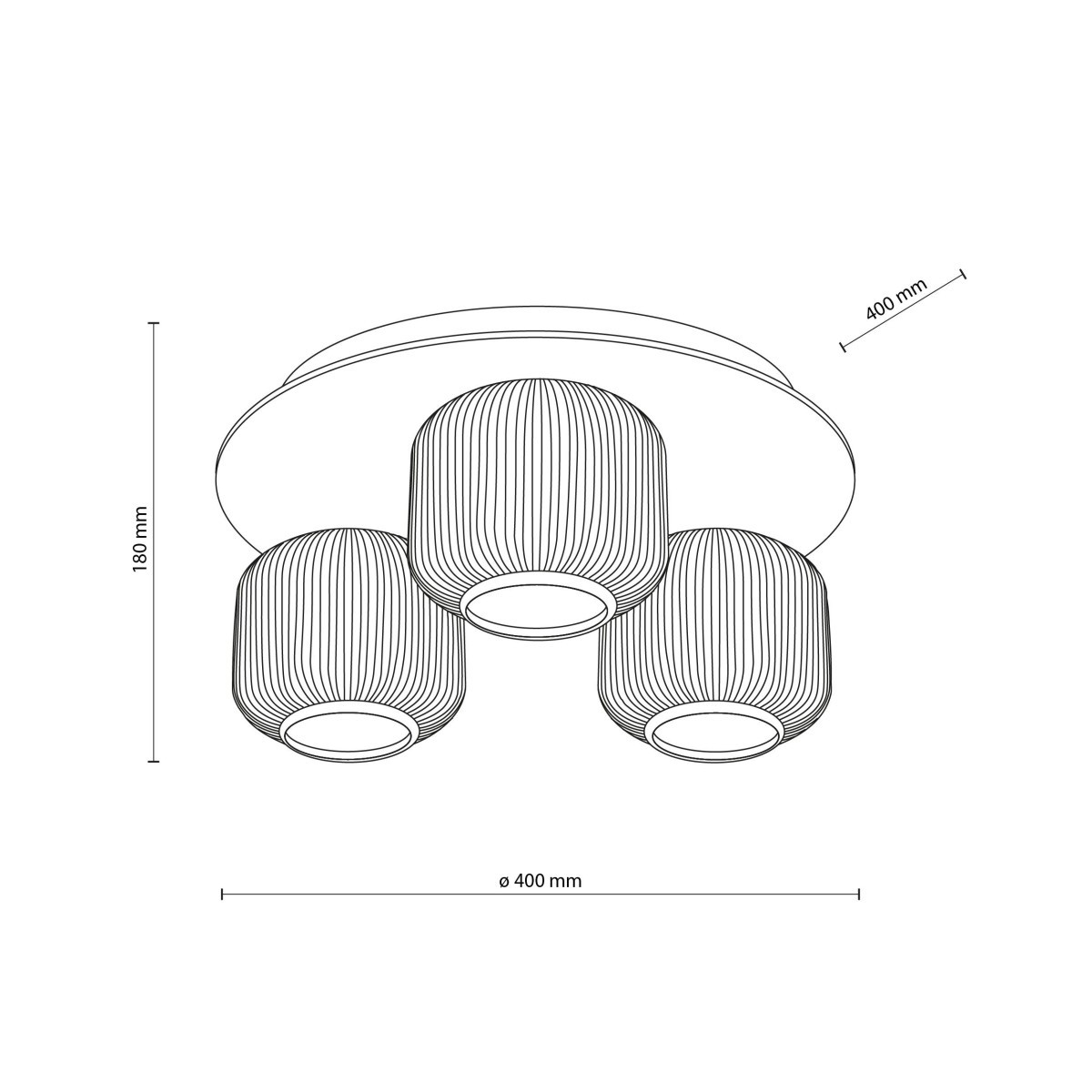 Lampa sufitowa TK-Lighting SALVIA TKL11068 kolor - brązowy - koniak styl Klasyczny