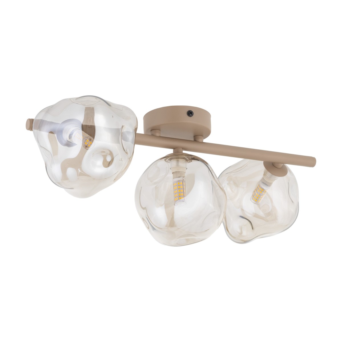 Lampa sufitowa TK-Lighting LAVA TKL11105 kolor - sabia - koniak styl Glamour