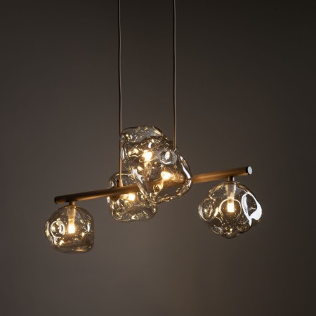 Lampa wisząca TK-Lighting LAVA TKL11111  Lampa sufitowa kolor - sabia - koniak styl Glamour