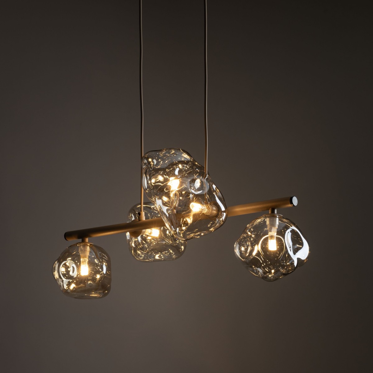 Lampa wisząca TK-Lighting LAVA TKL11111  Lampa sufitowa kolor - sabia - koniak styl Glamour