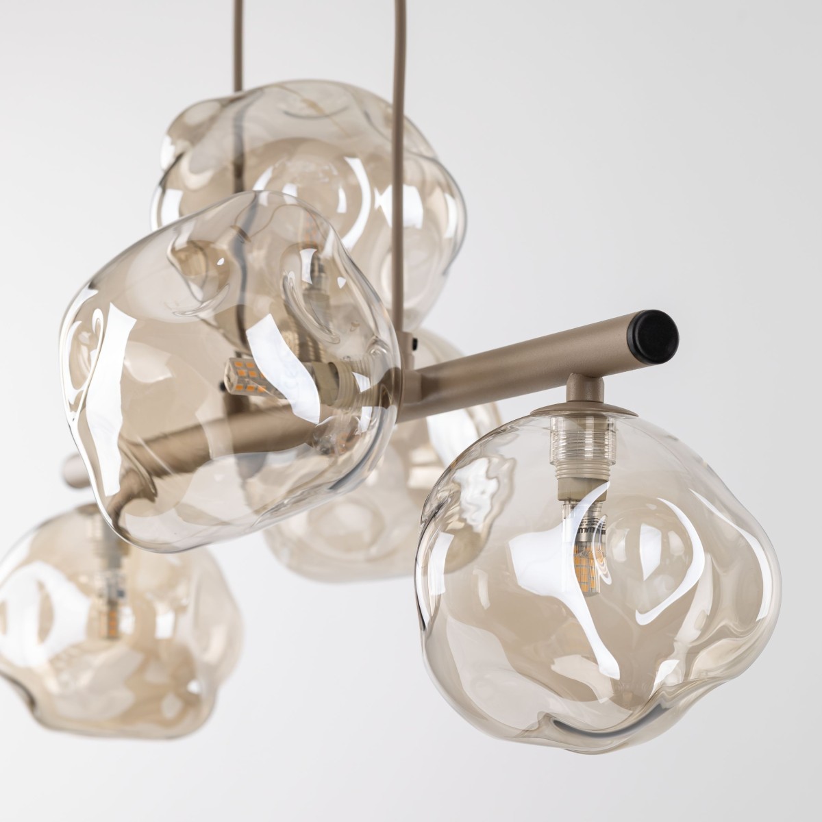 Lampa wisząca TK-Lighting LAVA TKL11111  Lampa sufitowa kolor - sabia - koniak styl Glamour