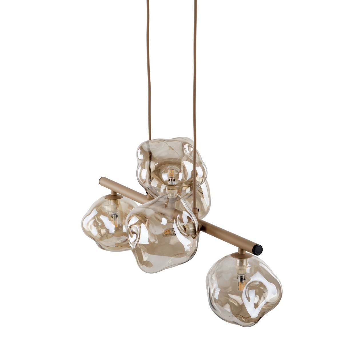 Lampa wisząca TK-Lighting LAVA TKL11111  Lampa sufitowa kolor - sabia - koniak styl Glamour