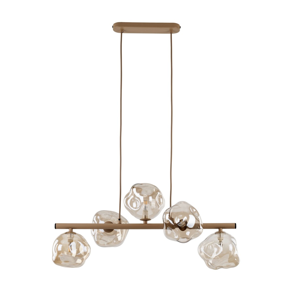 Lampa wisząca TK-Lighting LAVA TKL11111  Lampa sufitowa kolor - sabia - koniak styl Glamour