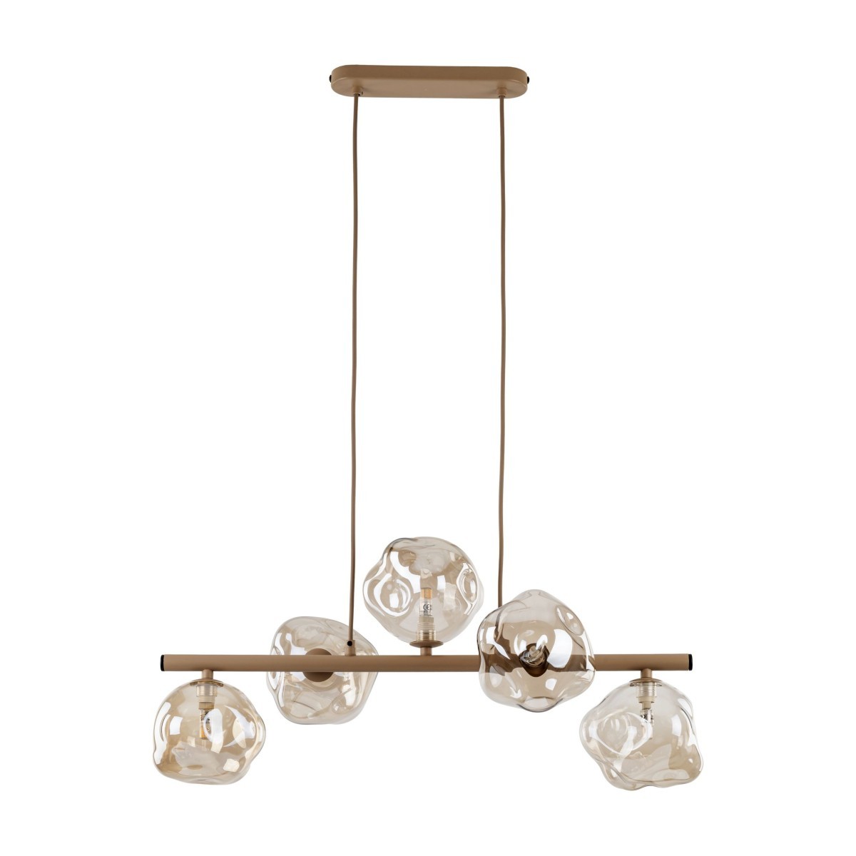 Lampa wisząca TK-Lighting LAVA TKL11111  Lampa sufitowa kolor - sabia - koniak styl Glamour