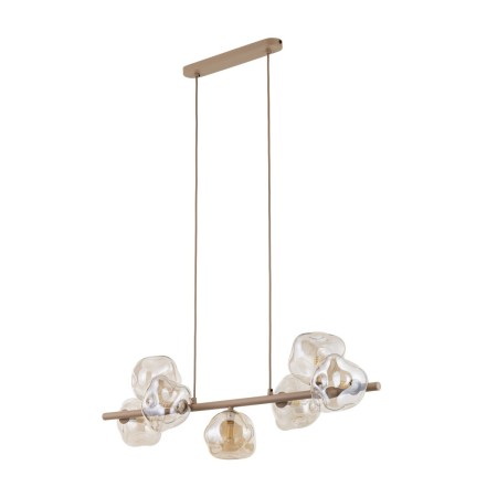 Lampa wisząca TK-Lighting LAVA TKL11109  Lampa sufitowa kolor - sabia - koniak styl Glamour