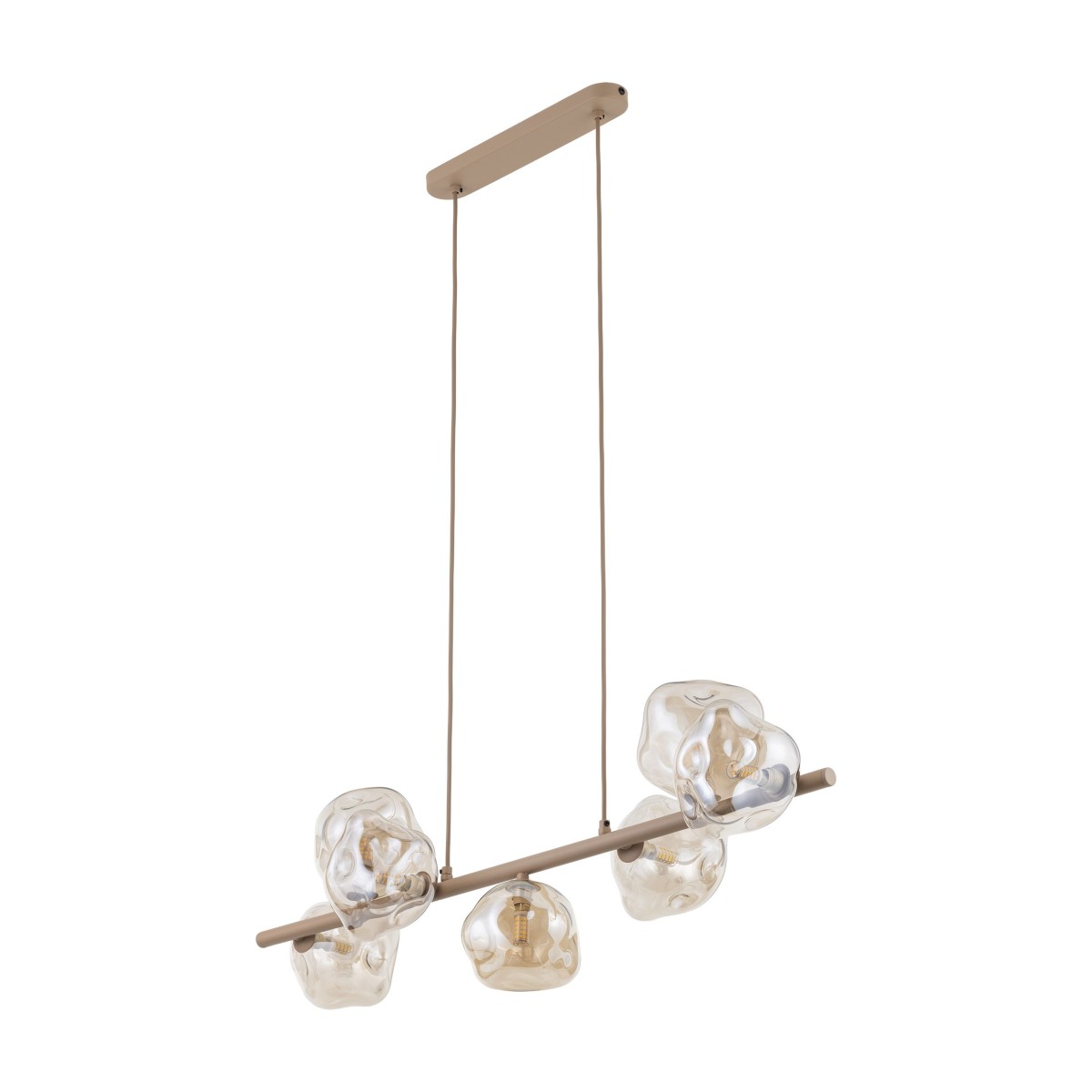 Lampa wisząca TK-Lighting LAVA TKL11109  Lampa sufitowa kolor - sabia - koniak styl Glamour