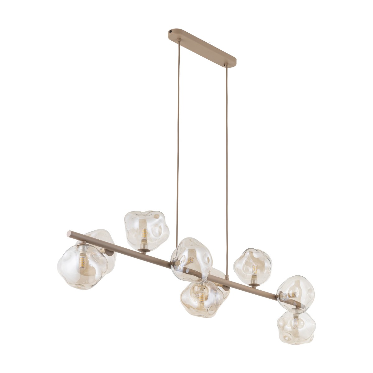 Lampa wisząca TK-Lighting LAVA TKL11110  Lampa sufitowa kolor - sabia - koniak styl Glamour