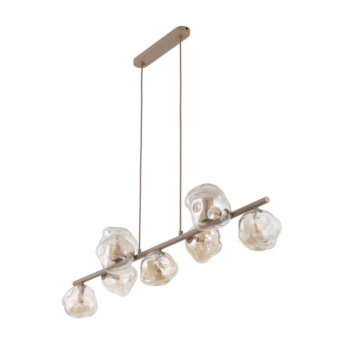 Lampa wisząca TK-Lighting LAVA TKL11110  Lampa sufitowa kolor - sabia - koniak styl Glamour