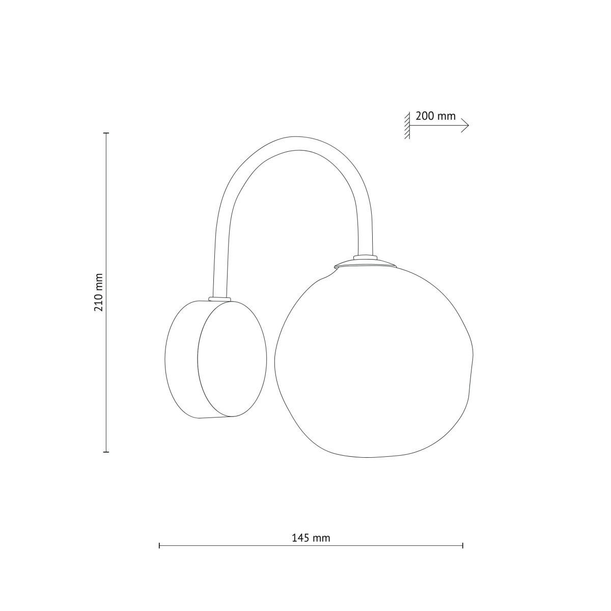 Kinkiet TK-Lighting LAVA TKL11152 kolor - sabia - koniak styl Nowoczesny
