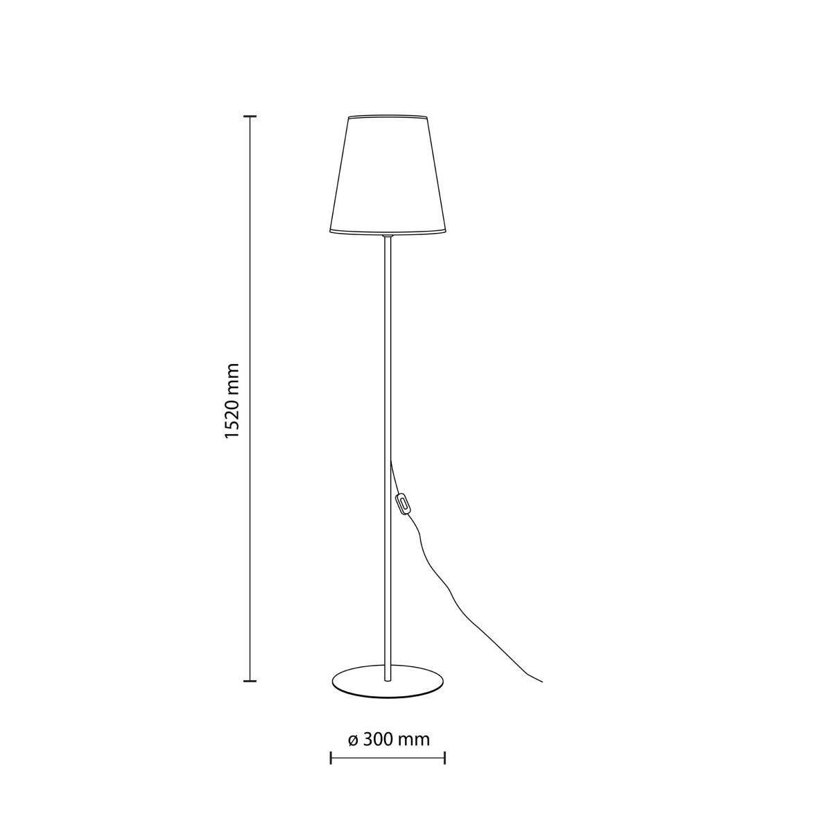 Lampa podłogowa TK-Lighting ELIZABETH TKL16157 kolor - beżowy styl Klasyczny