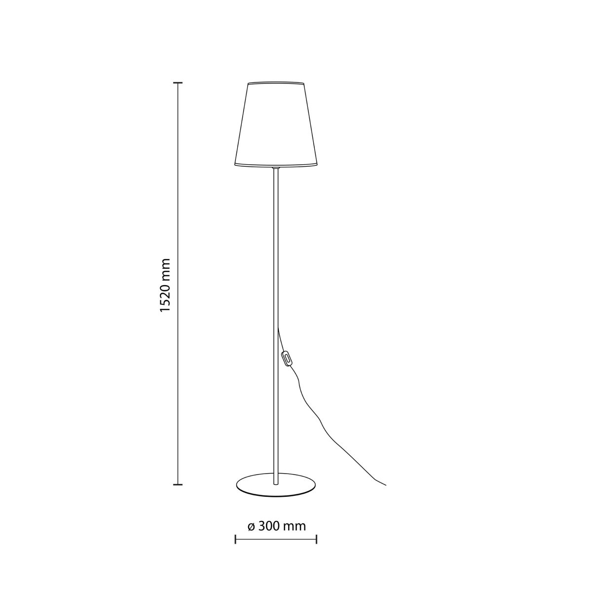 Lampa podłogowa TK-Lighting ELIZABETH TKL16157 kolor - beżowy styl Klasyczny