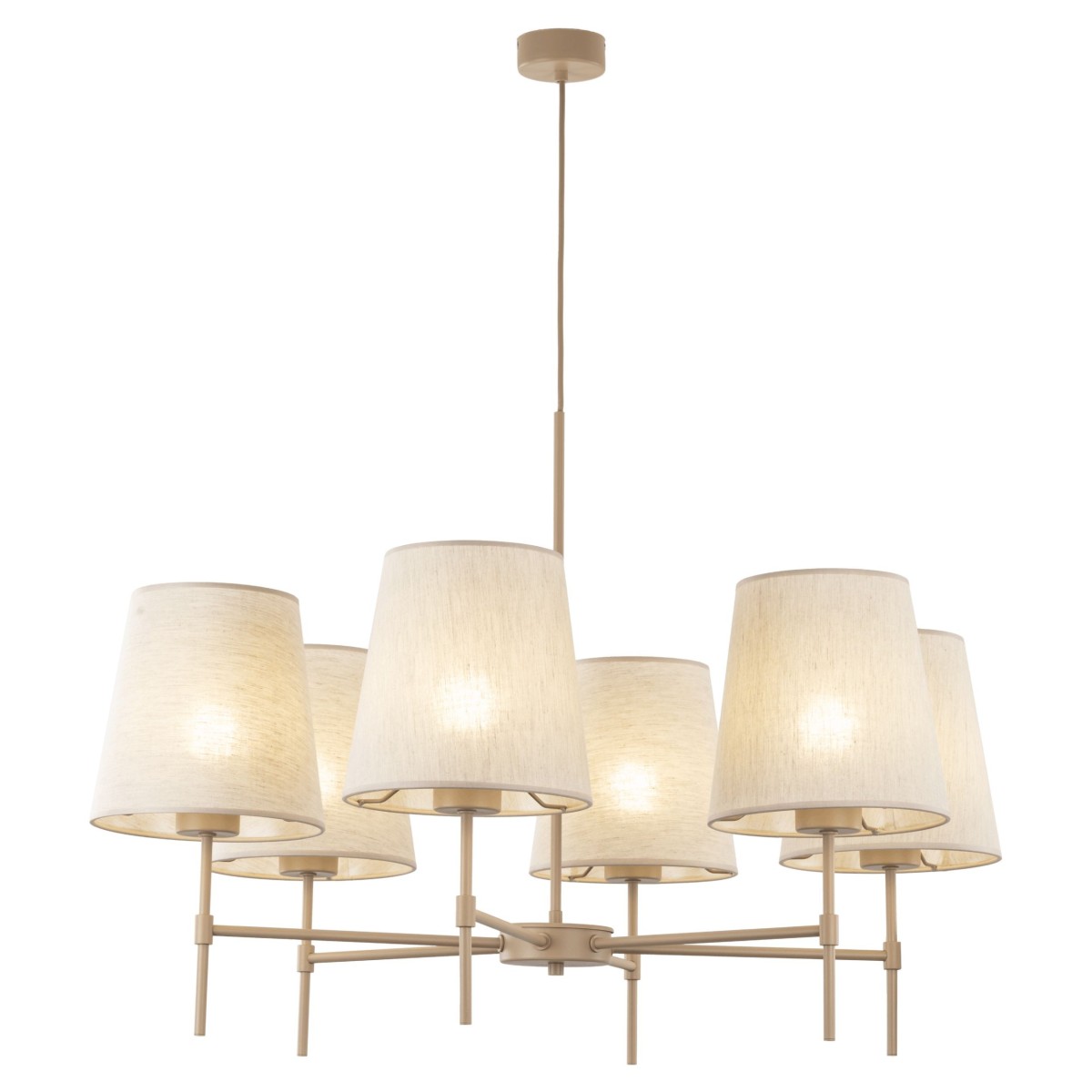 Lampa wisząca TK-Lighting ELIZABETH TKL11167 kolor - sabia - beżowy styl Klasyczny