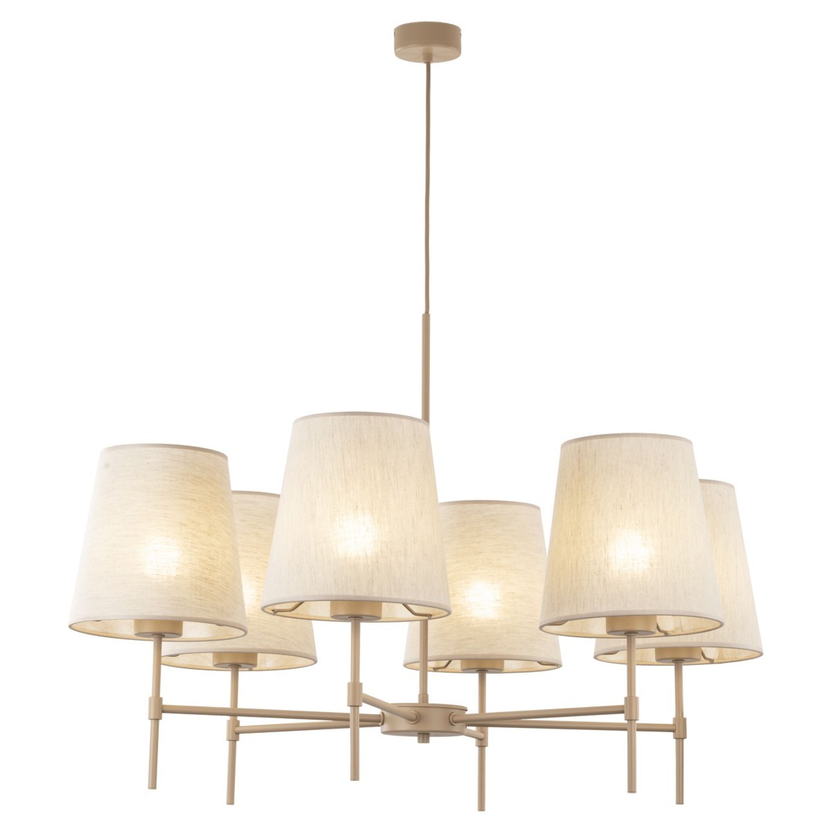 Lampa wisząca TK-Lighting ELIZABETH TKL11167 kolor - sabia - beżowy styl Klasyczny