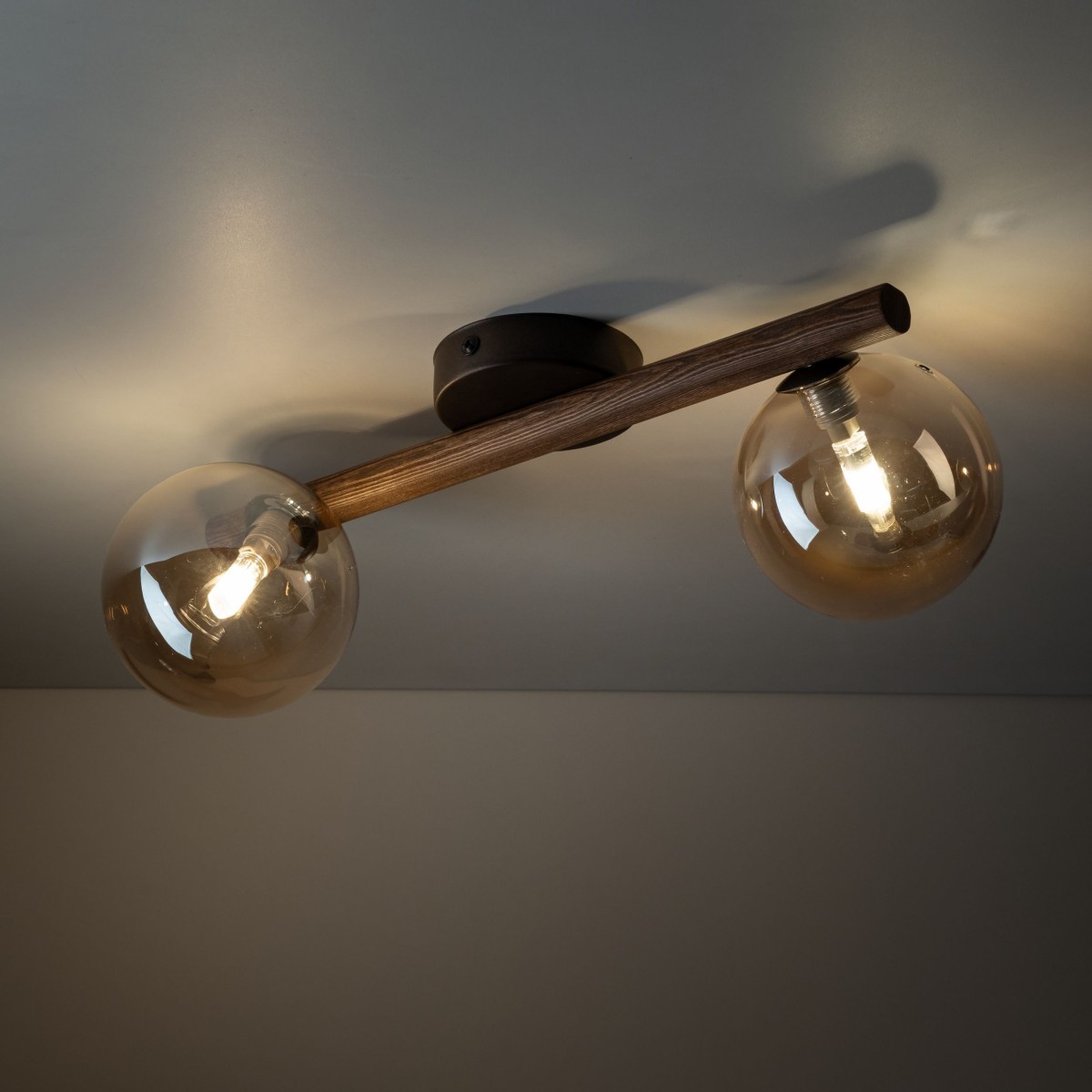 Lampa sufitowa TK-Lighting ESTERA TKL11092  Kinkiet kolor - brązowy - bursztynowy styl Glamour