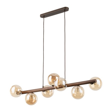 Lampa wisząca TK-Lighting ESTERA TKL11096  Lampa sufitowa kolor - brązowy - bursztynowy styl Glamour
