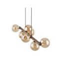 Lampa wisząca TK-Lighting ESTERA TKL11096  Lampa sufitowa kolor - brązowy - bursztynowy styl Glamour