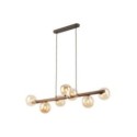Lampa wisząca TK-Lighting ESTERA TKL11096  Lampa sufitowa kolor - brązowy - bursztynowy styl Glamour