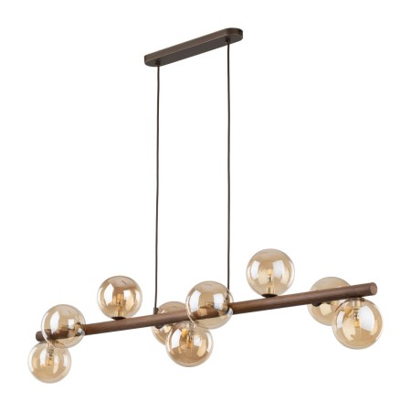 Lampa wisząca TK-Lighting ESTERA TKL11097  Lampa sufitowa kolor - brązowy - bursztynowy styl Glamour