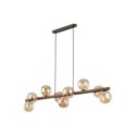 Lampa wisząca TK-Lighting ESTERA TKL11097  Lampa sufitowa kolor - brązowy - bursztynowy styl Glamour