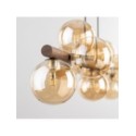 Lampa wisząca TK-Lighting ESTERA TKL11097  Lampa sufitowa kolor - brązowy - bursztynowy styl Glamour