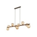 Lampa wisząca TK-Lighting ESTERA TKL11097  Lampa sufitowa kolor - brązowy - bursztynowy styl Glamour