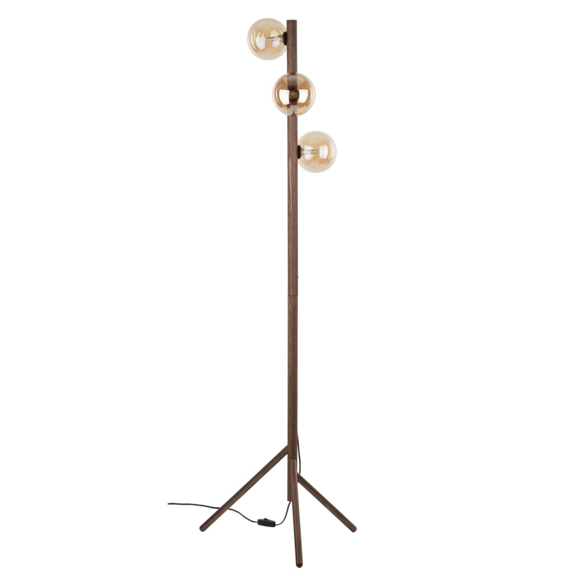 Lampa podłogowa TK-Lighting ESTERA TKL16151 kolor - brązowy - bursztynowy styl Glamour