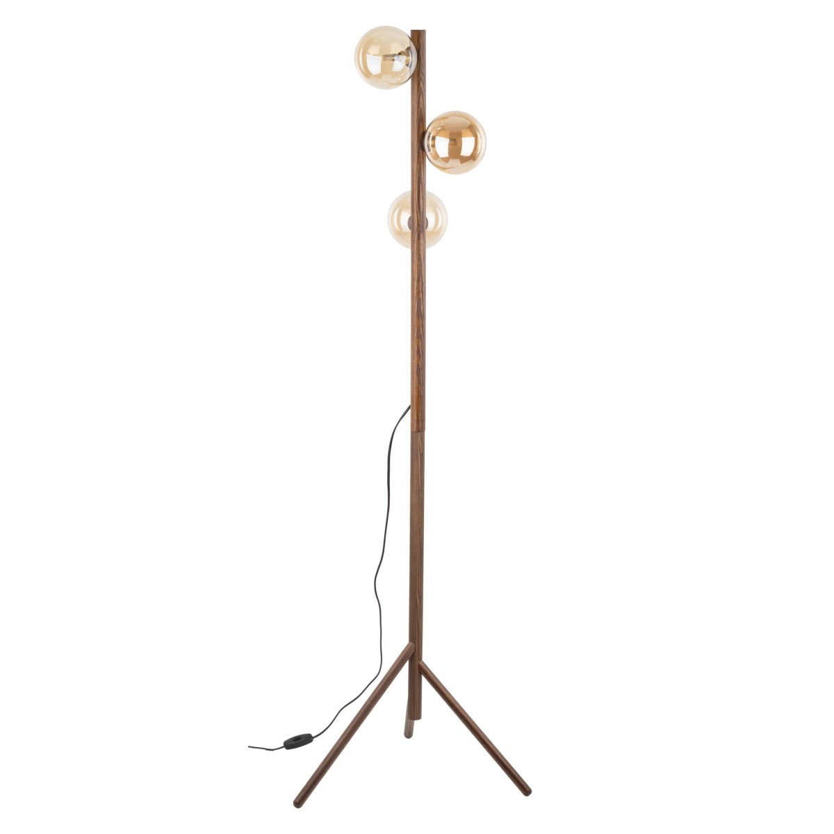 Lampa podłogowa TK-Lighting ESTERA TKL16151 kolor - brązowy - bursztynowy styl Glamour