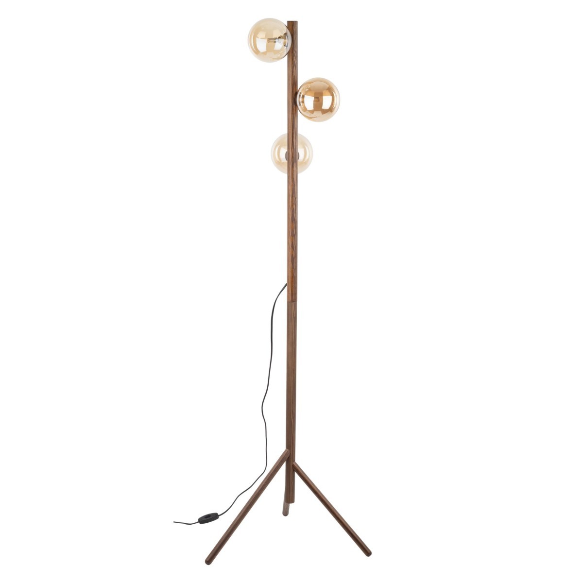 Lampa podłogowa TK-Lighting ESTERA TKL16151 kolor - brązowy - bursztynowy styl Glamour