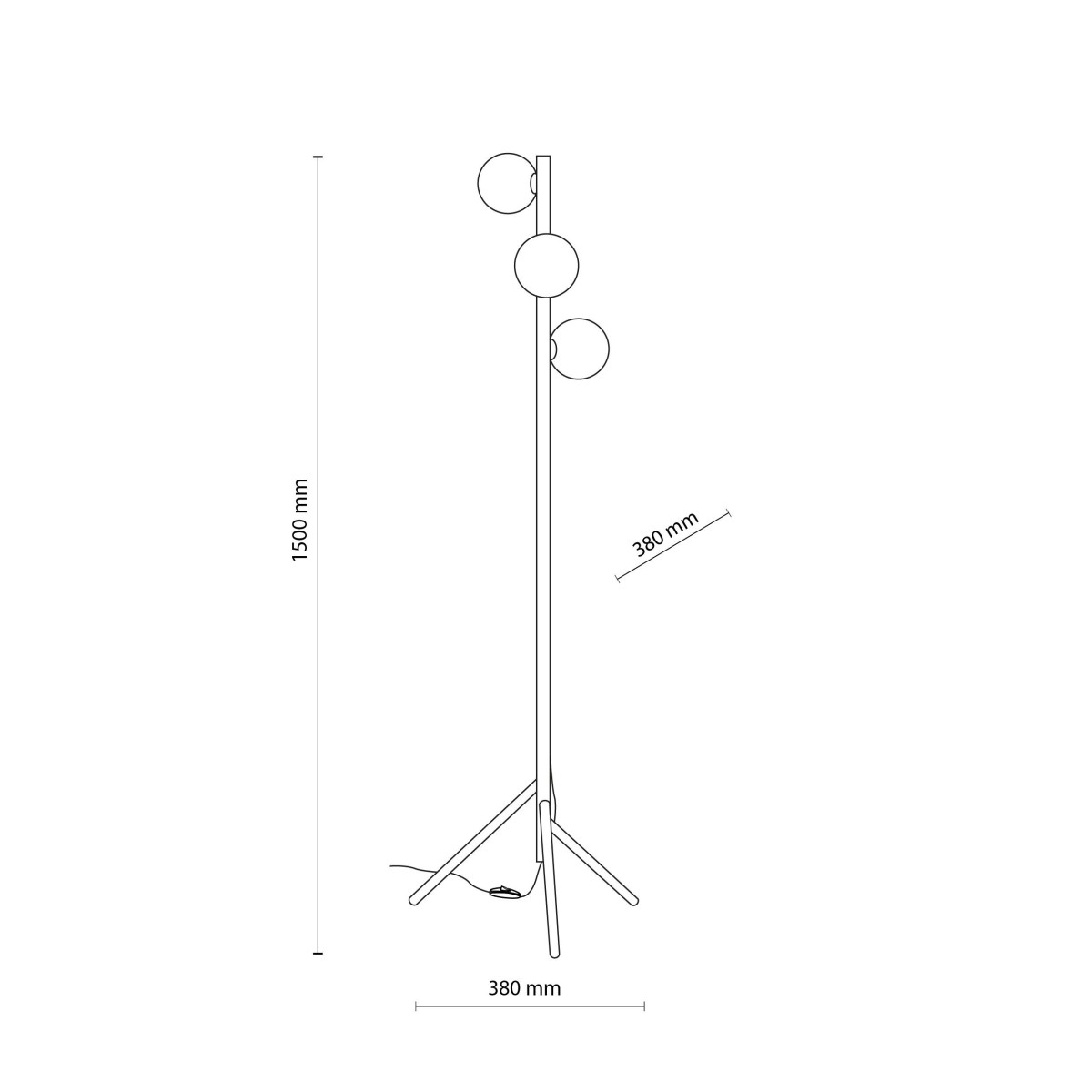 Lampa podłogowa TK-Lighting ESTERA TKL16151 kolor - brązowy - bursztynowy styl Glamour