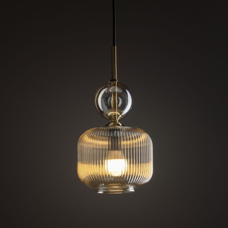 Lampa wisząca TK-Lighting SOPHIA TKL11038  Lampa sufitowa kolor - czarny - koniak styl Glamour