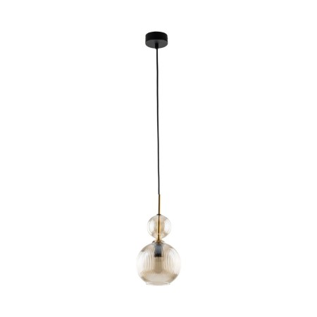 Lampa wisząca TK-Lighting SOPHIA TKL11040  Lampa sufitowa kolor - czarny - bursztynowy styl Glamour