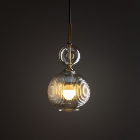 Lampa wisząca TK-Lighting SOPHIA TKL11040  Lampa sufitowa kolor - czarny - bursztynowy styl Glamour