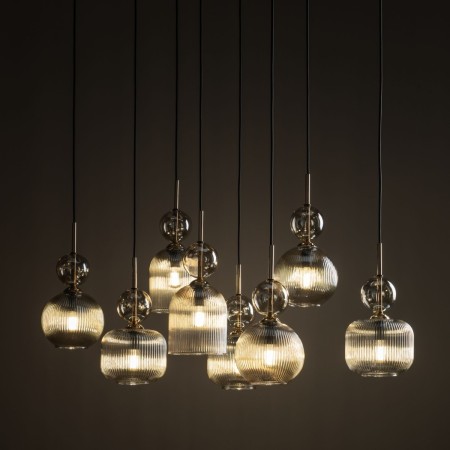 Lampa wisząca TK-Lighting SOPHIA TKL11045  Lampa sufitowa kolor - czarny - koniak styl Glamour