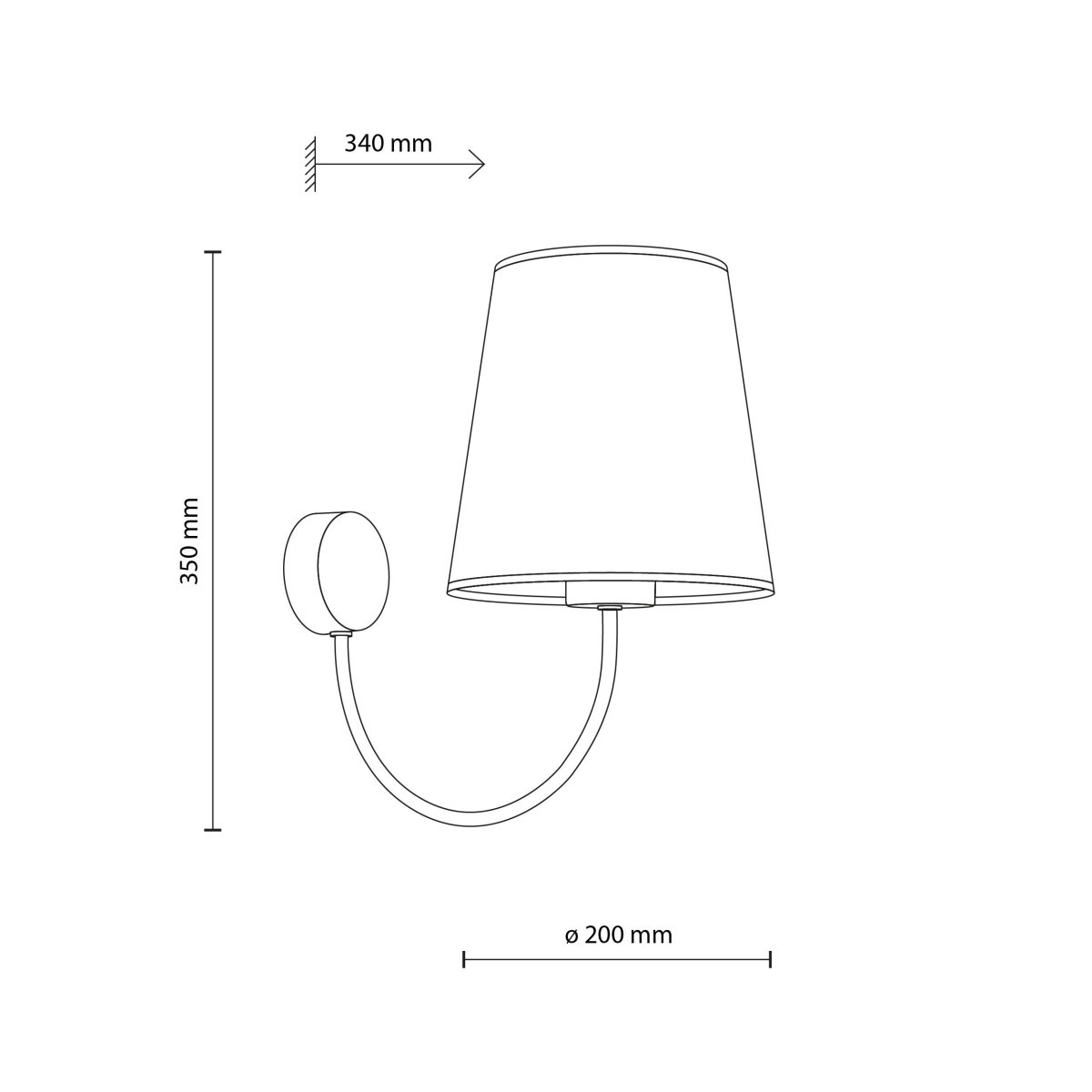 Kinkiet TK-Lighting CANDI TKL11071  Lampa ścienna kolor - beżowy styl Klasyczny