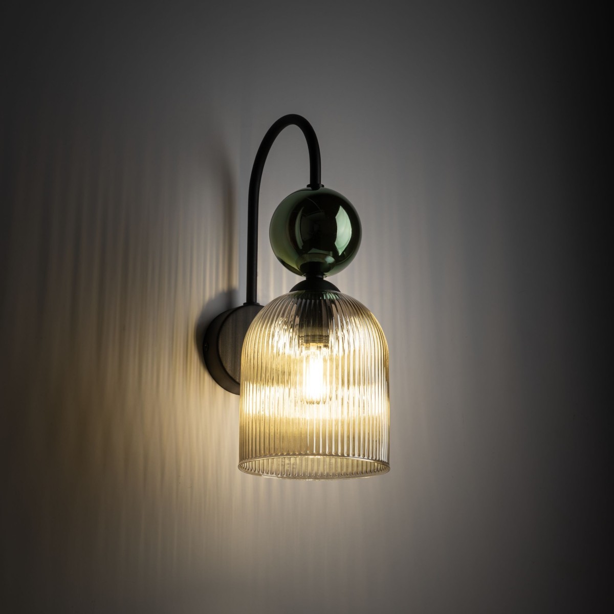 Kinkiet TK-Lighting SOPHIA TKL11143 kolor - czarny - zielony styl Glamour