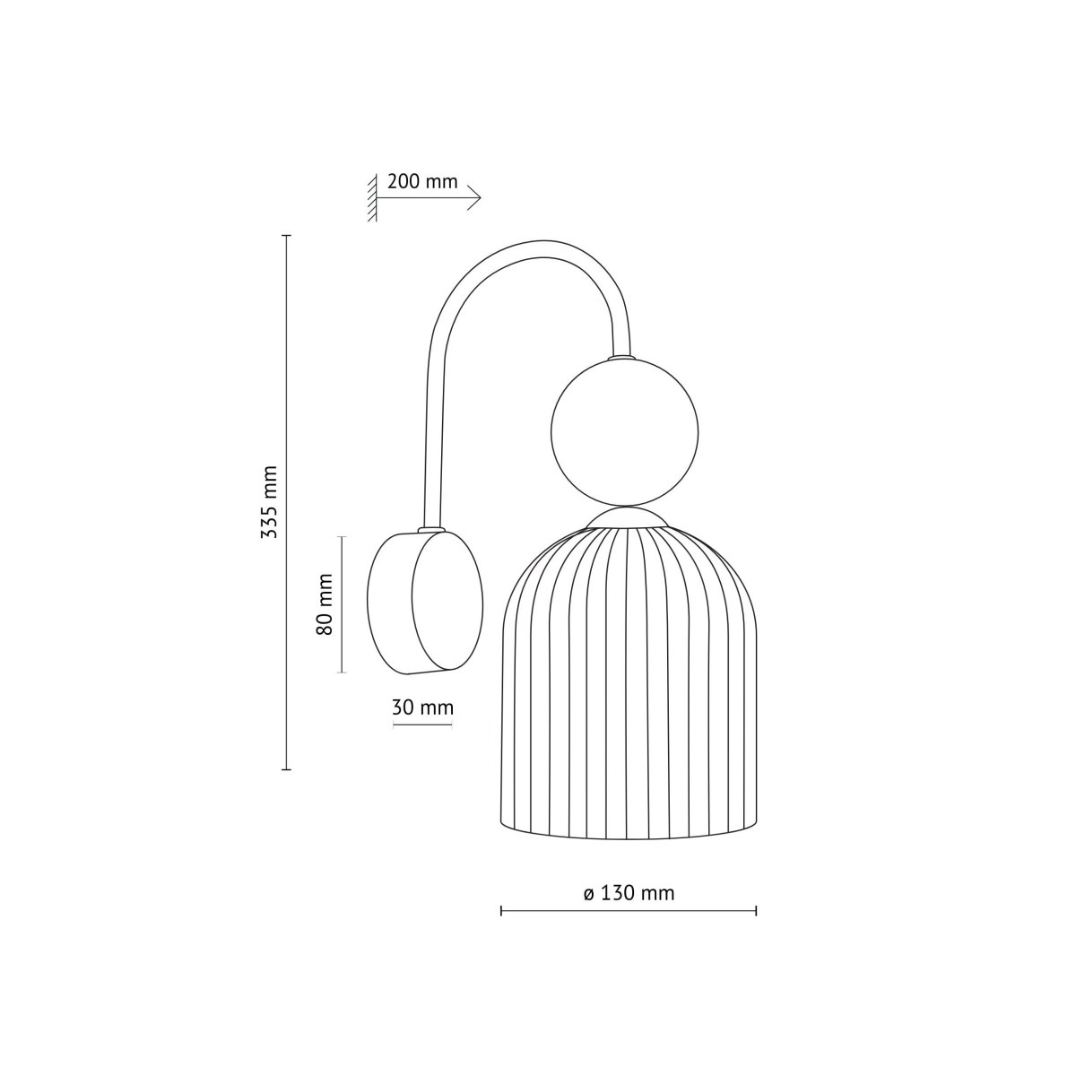 Kinkiet TK-Lighting SOPHIA TKL11143 kolor - czarny - zielony styl Glamour