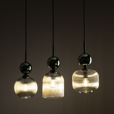 Lampa wisząca TK-Lighting SOPHIA TKL11147  Lampa sufitowa kolor - czarny - zielony styl Glamour
